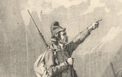 Chasseurs de Gavarnie : Hautes Pyrénées - Bernard / Gihaut frères – 1836 – lithographie - Médiathèque André Labarrère Pau - cote C39621