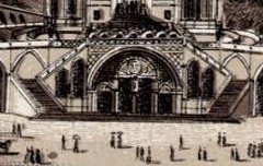 Souvenir de Lourdes : Eglise du Rosaire – s. d. - lithographie - Médiathèque André Labarrère Pau – cote 240412 