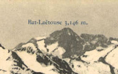 Eaux-Bonnes : Massif du Bat-Laëtouse (alt. 3.146 m), du Pic de Ger (alt. 2.612 m) – carte postale - Archives départementales 64 – cote 8FI129-204-00792