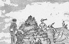 Sommet du Bat-Laetouse - Bouillé, Roger de – 1896 - Gravure extraite de l'ouvrage Pyrénées : Album du guide Jam - Médiathèque André Labarrère Pau – cote Ee1753