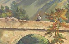 Cauterets : le Pont d'Espagne - Champseix, E. Paul / Lucien Serre et Cie – 1937 – affiche, lithographie - Médiathèque André Labarrère Pau – cote 240718