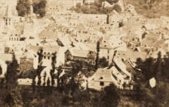 Pyrénées : Vue générale à Luchon - A. Bertrand (ed.) - 19e siècle - photographie stéréoscopique - Médiathèque André Labarrère Pau – cote PHA152