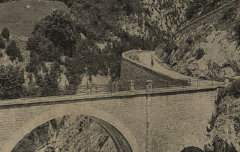 Les Pyrénées : Urdos - Gorge du Sescoue - Chemin de la Mature - Célestin Carrache (éd. Pau) - carte postale - Archives départementales 64 – cote 8FI512-560-00434